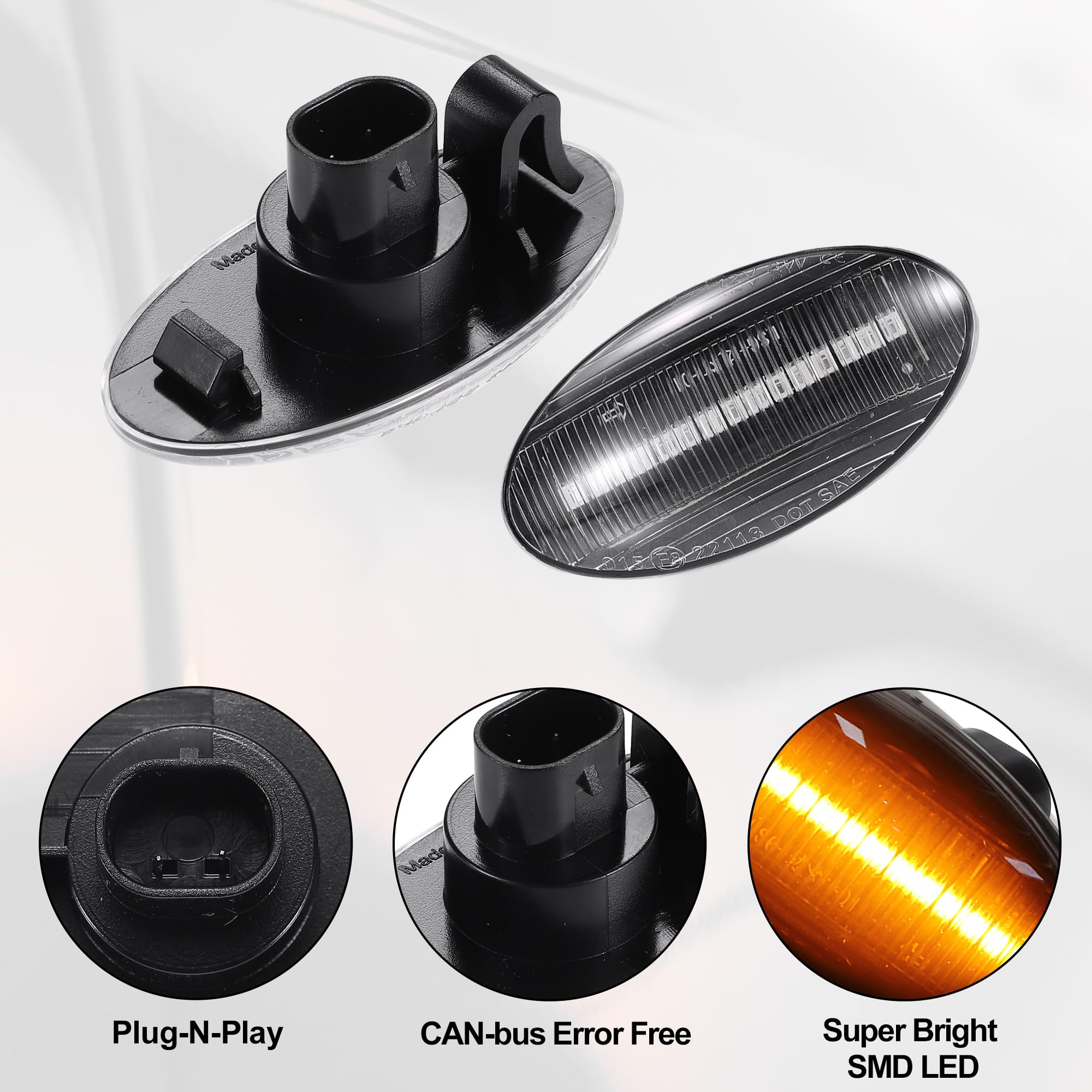 Amazon.com: X AUTOHAUX NO.36410-63J02/36410-84M00 Clear Lens