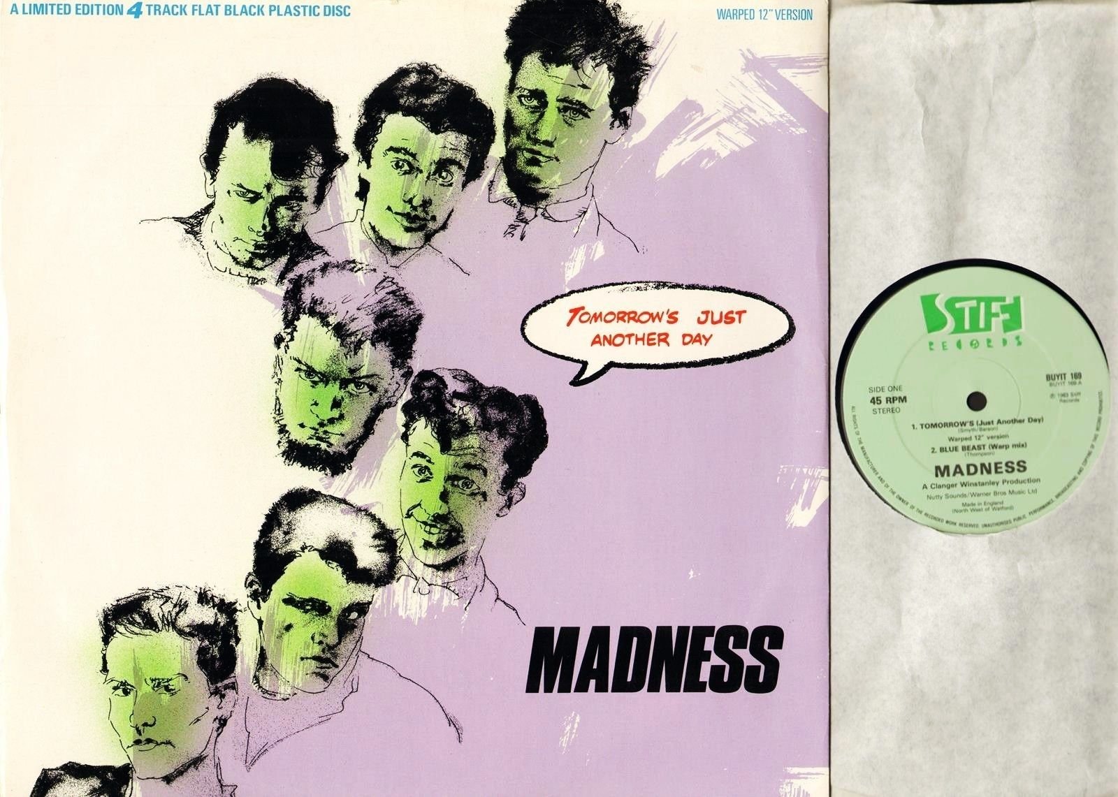 TOMORROW'S JUST ANOTHER DAY ( 12inch / Vinyl Schallplatte Disque Record) MADNESS