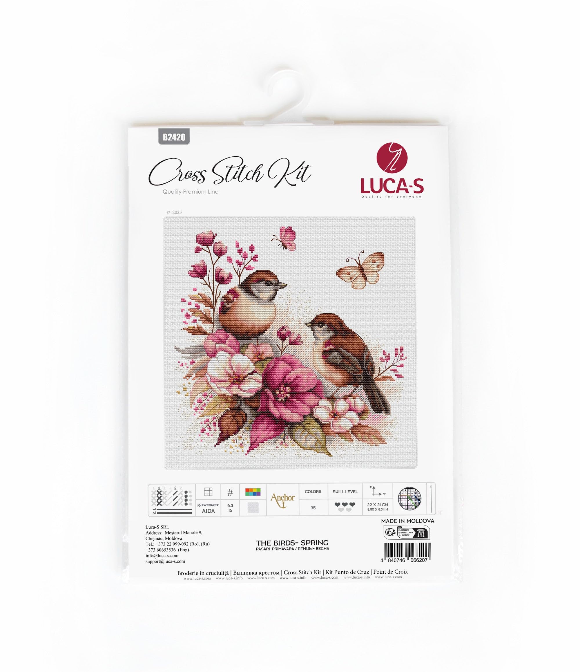 andmary Luca stitch tops 説明欄必読 Amazon.com: Luca-S Cross Stitch Kit - The Birds- Spring