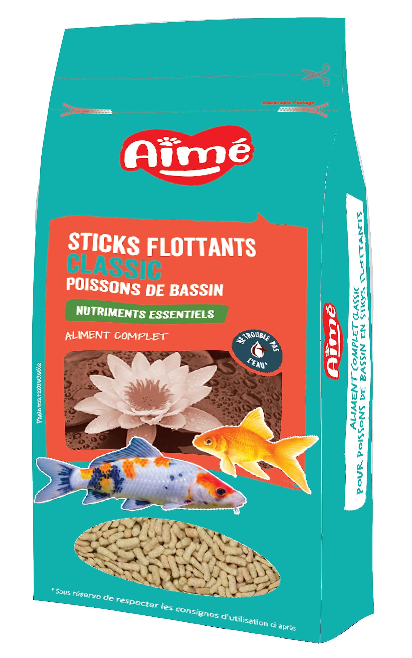 Amado | Sticks Flotantes Classic | Comida para Peces de Cuenca | Alimento Completo | Rico en Nutrientes Esenciales, Vitaminas y Oligoelementos | 180 g | 2000 ML