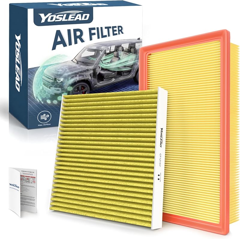 Kit de Filtros de Ar do Motor e do Habitáculo Yoslead para Toyota e Lexus Híbridos – 1 kit