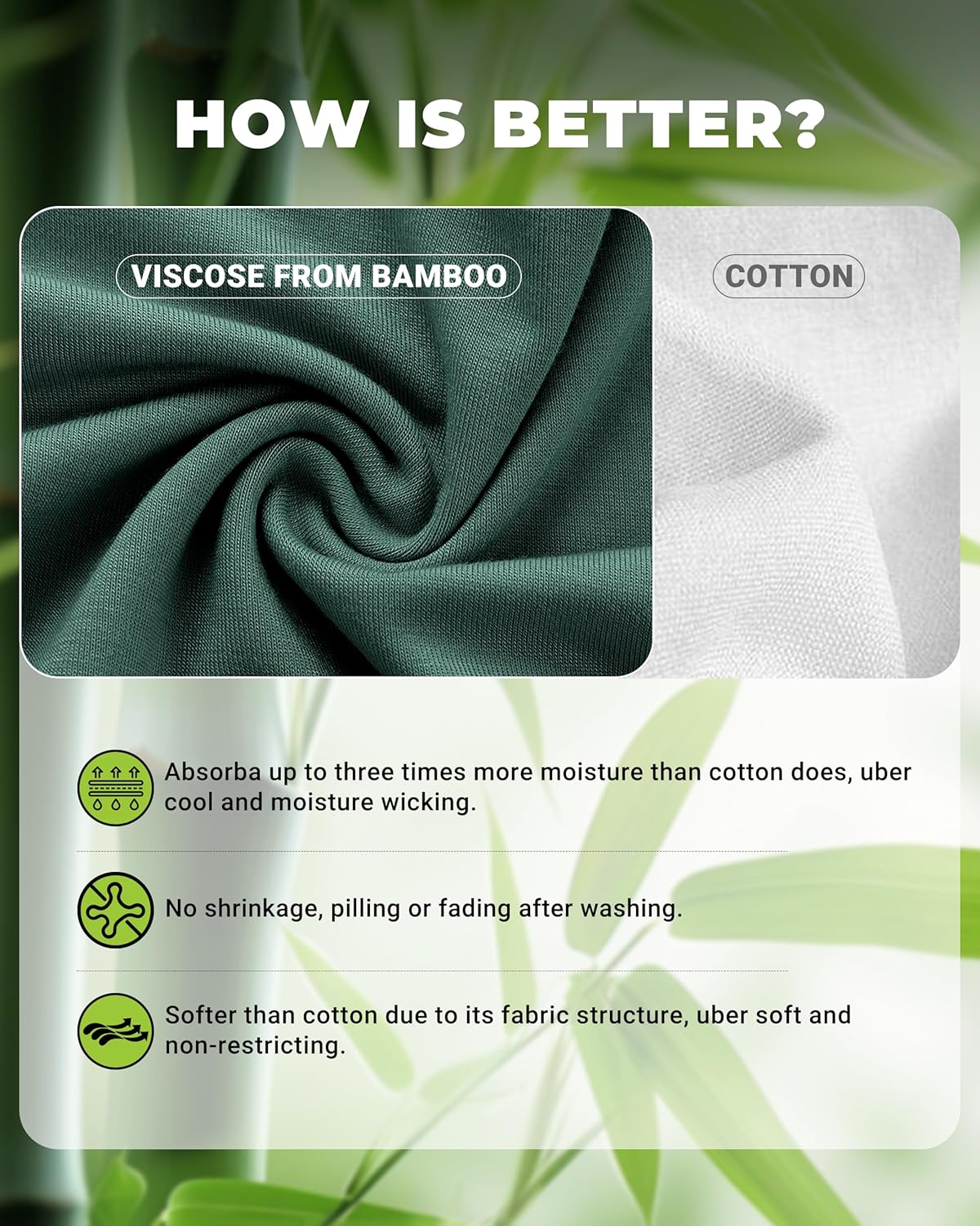 BAMBOO COOL Women's Underwear High Waisted Briefs Full Coverage Soft and Breathable Panties, 5-Pack - Image 4