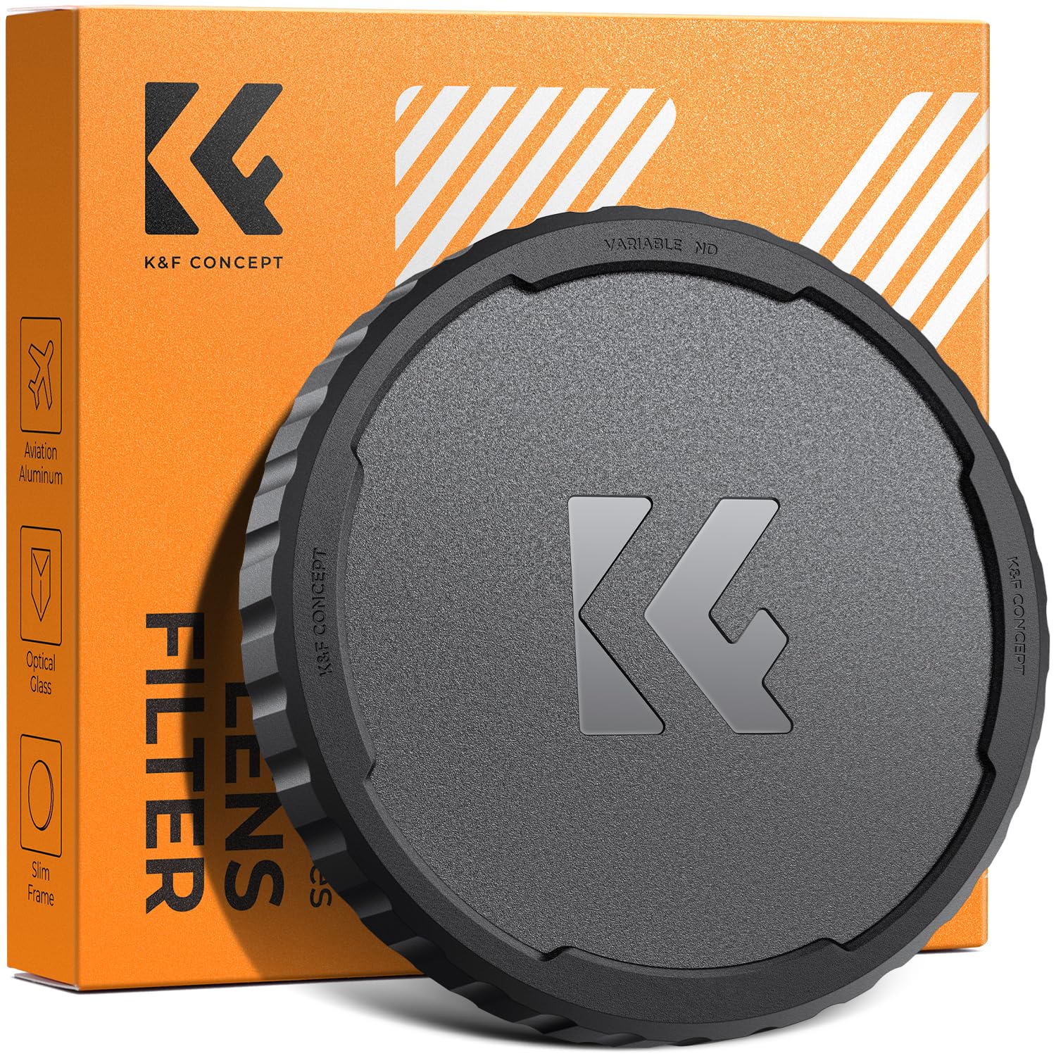 K&F Concept 72mm 可変NDフィルター専用キャップ フィルター取外不要 シリコン素材 防塵 防汚 キズ防止 落下防止 レンズとフィルター保護用