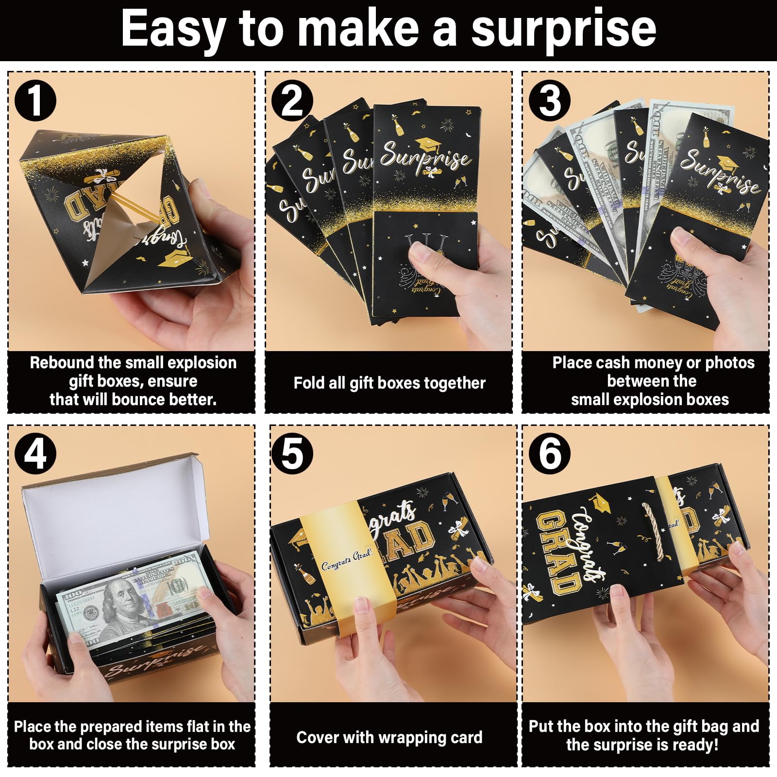 Snapklik.com : Graduation Money Box Surprise Gift Box Explosion 2024 ...