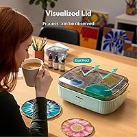 Vista 4 de Resiners Resin Curing Machine with Larger Tray for Resin Starter, Cure Air, Auto Curing 2H Resin Supplies, Resin Dryer Curing Station for Epoxy