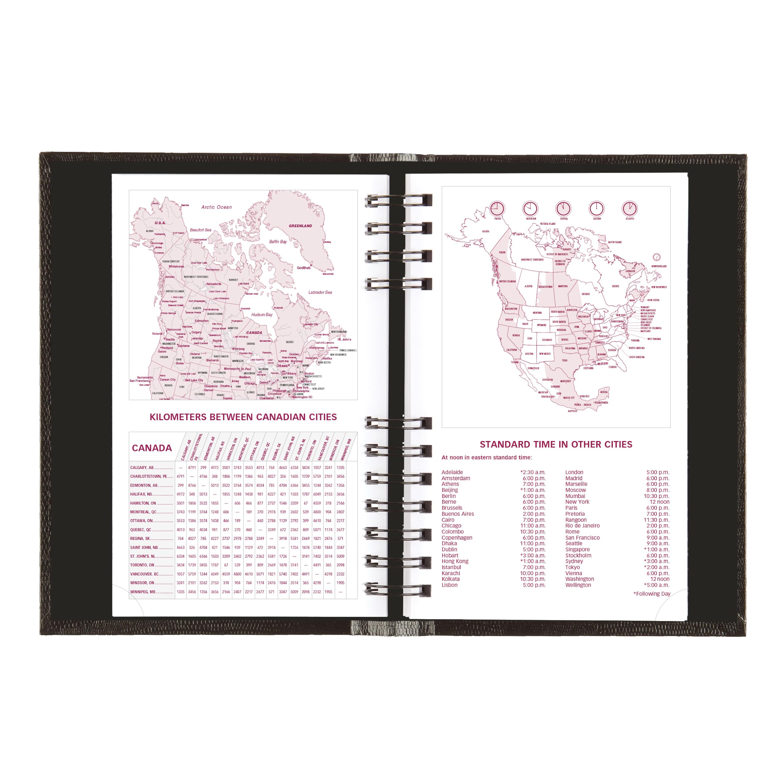 Brownline® CoilPro™ Agenda giornaliera/mensile 2027, 12 mesi, da gennaio a dicembre, rilegatura a doppio filo, 20,3 x 12,7 cm, nero (CB634C.BLK)