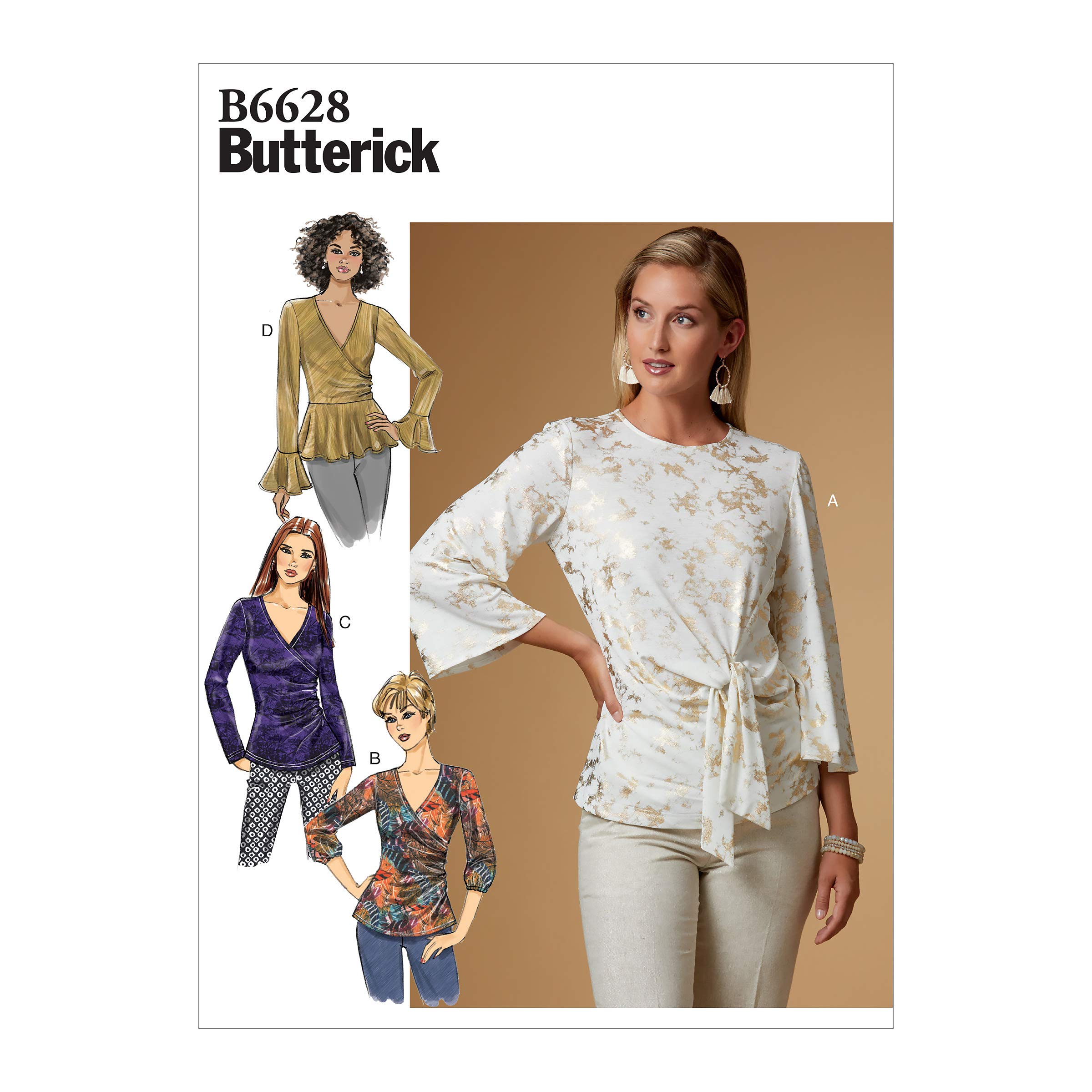 Patron Butterick 6628 coudre un haut ajusté sans défaut de taille