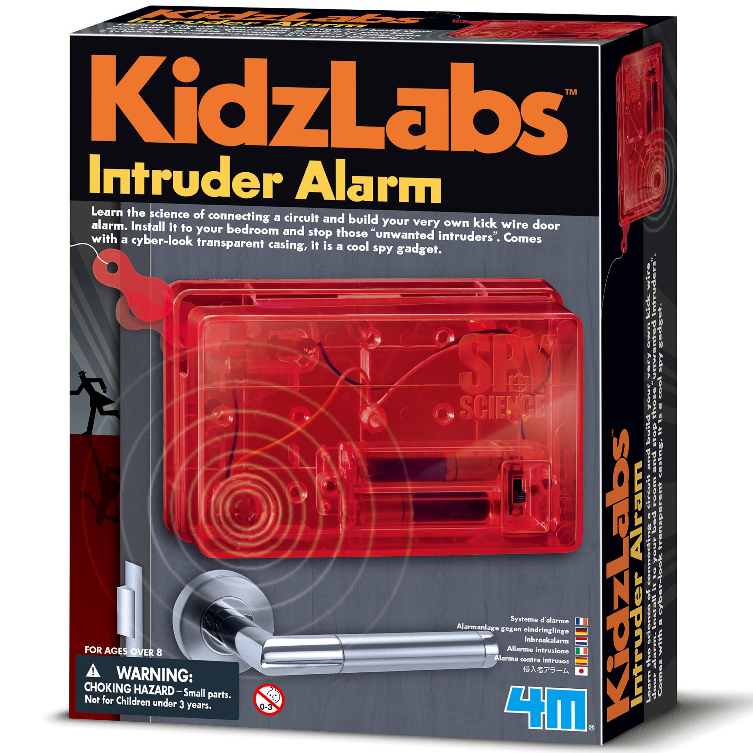 R3MANO Stream Intruder セット Amazon.com: 4M Kidzlabs Magnetic Intruder Alarm, Explore How a
