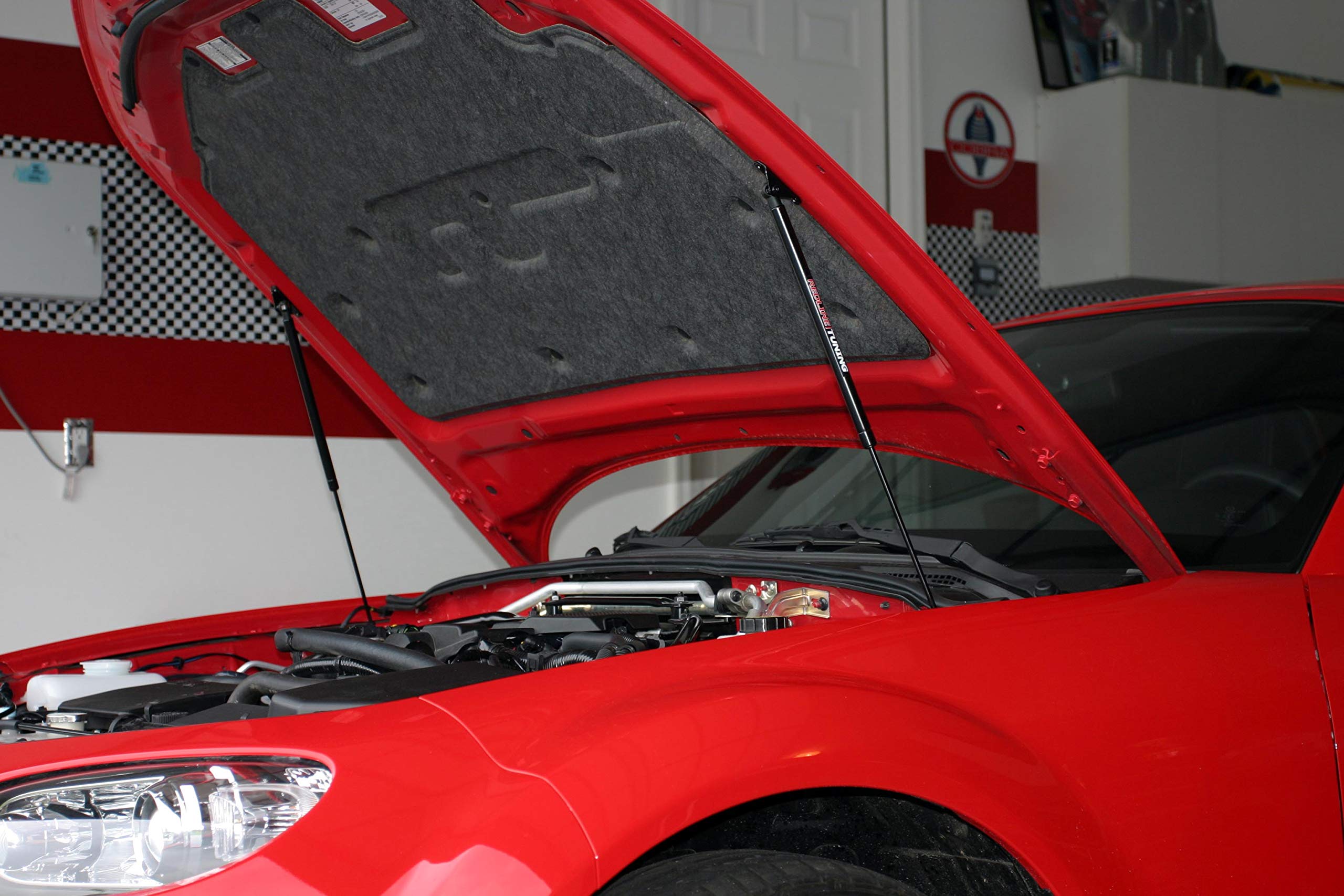 Redline Tuning QuickLIFT Plus Hood System For Mazda Miata 1999-2005 – All Black, Gas Spring Hood Lift, Easy Install - View #10