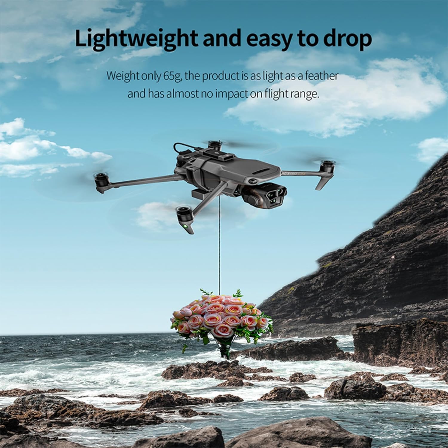 Drone Drop Release Airdrop Device for Dji Mavic 3/ Mavic 3 Pro/Mavic 3 Classic, Delivery Device Transport Thrower Wedding Drone Bait Release