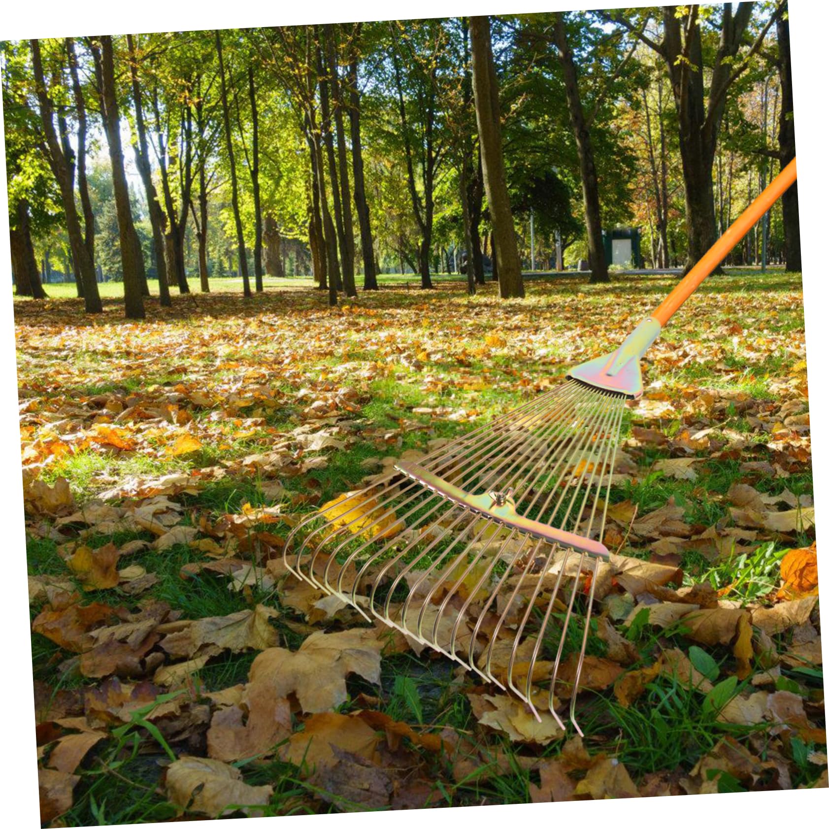 UPKOCH Hochleistungs Handrechen aus Hochkohlenstoffstahl für Gartenarbeit und Rasenpflege mit Robusten Drahtzinken für Obstbäume und Gemüsebeete