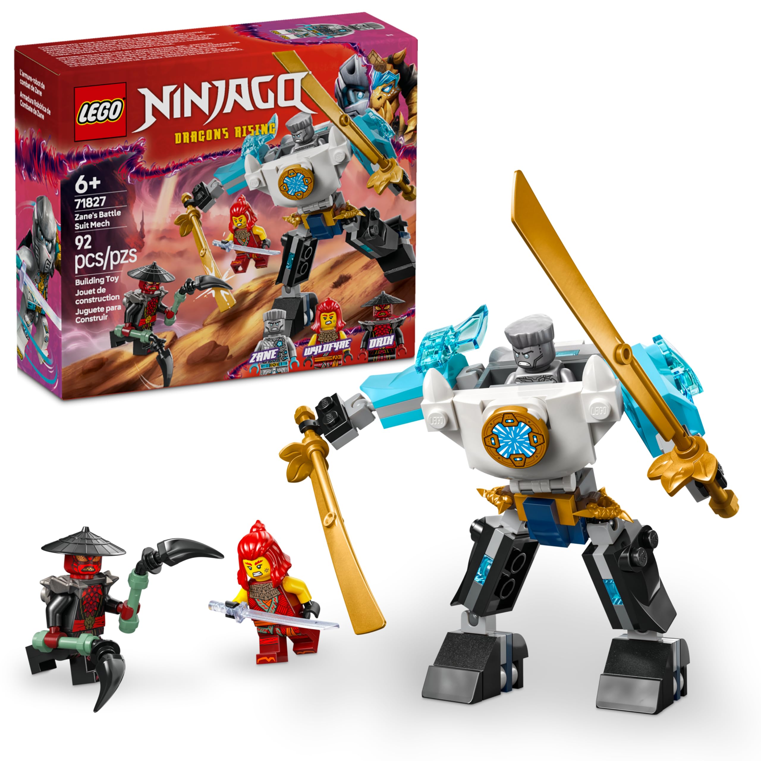 LEGO Ninjago Traje de Meca de Batalha do Zane 71827 | Amazon.com.br