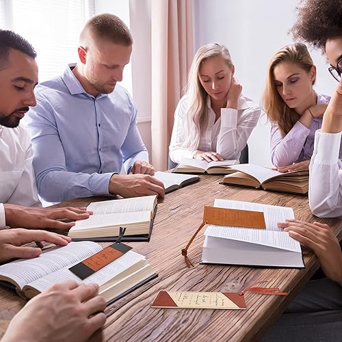 Miniatura 7 de 3 marcadores cristianos para mujeres y hombres, marcadores religiosos para el Día del Padre, portada de la Biblia, casas de apuestas de piel
