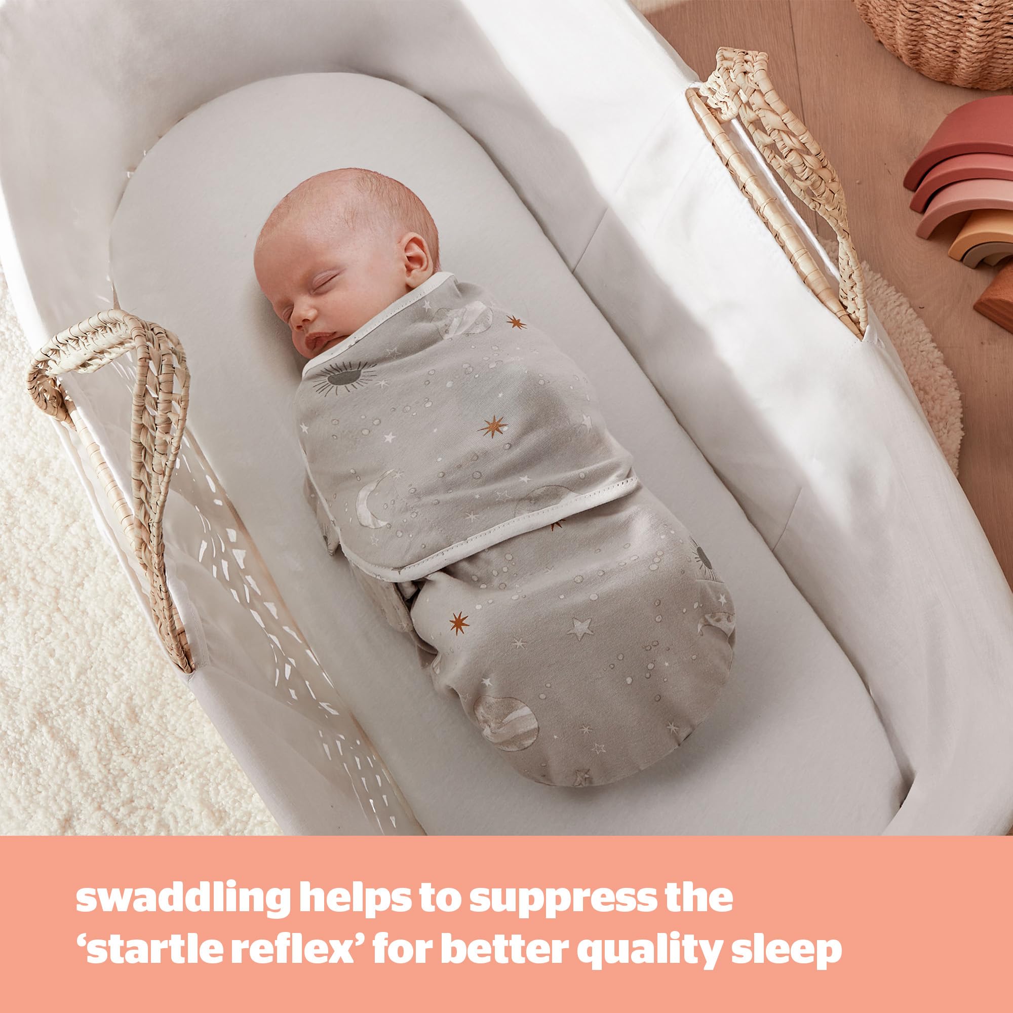 Silentnight Safe Nights Swaddle Blanket Wraps 0-3 Months - Image 3