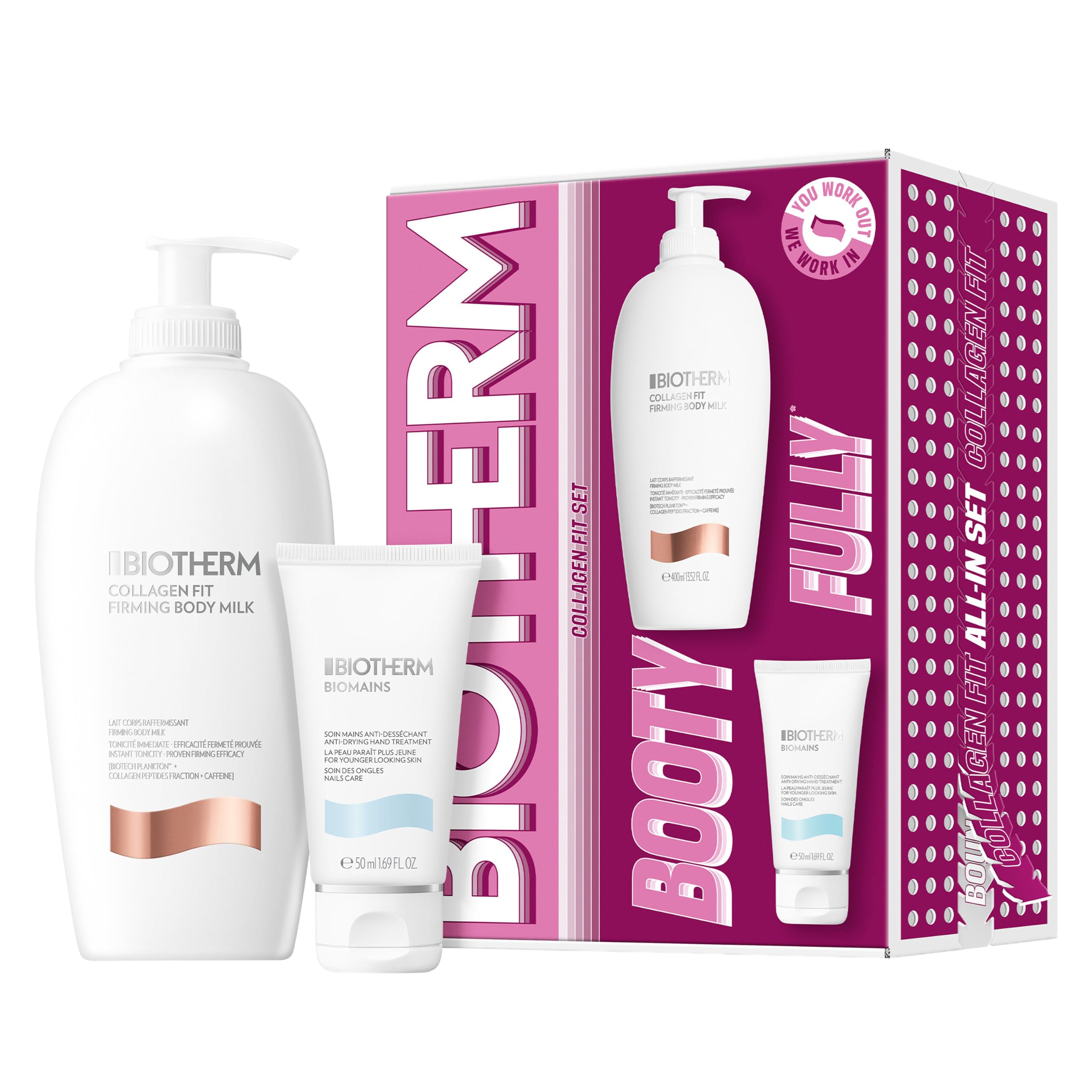 Biotherm Collagen Fit Body Milk Set, Straffende Bodylotion & Handcreme