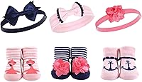 Vista 78 de Hudson Baby Conjunto de regalo de diadema y calcetines para niña