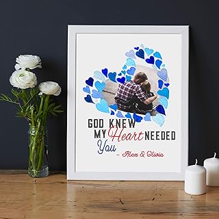 "My Heart Needed You" Couple Personalized Picture Frame, Frame wall art, Customizable Photo Frame, Wall hanging, Couple name printed Picture Frame, Home decor
