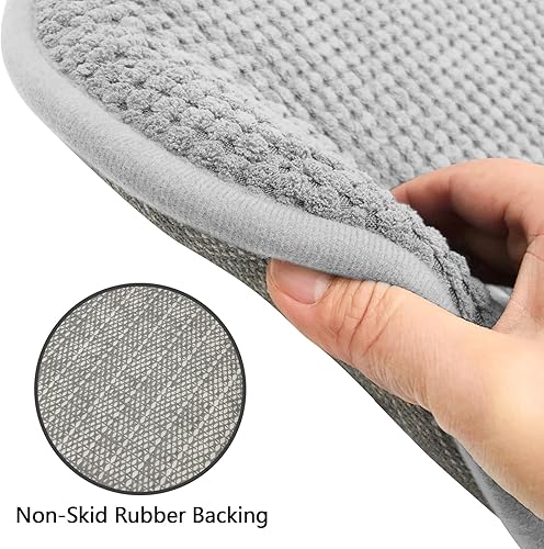 Miniatura 4 de Cojines de asiento de espuma gris plateado para sillas de cocina, almohadillas para sillas de comedor, 2 cojines antideslizantes para asientos de