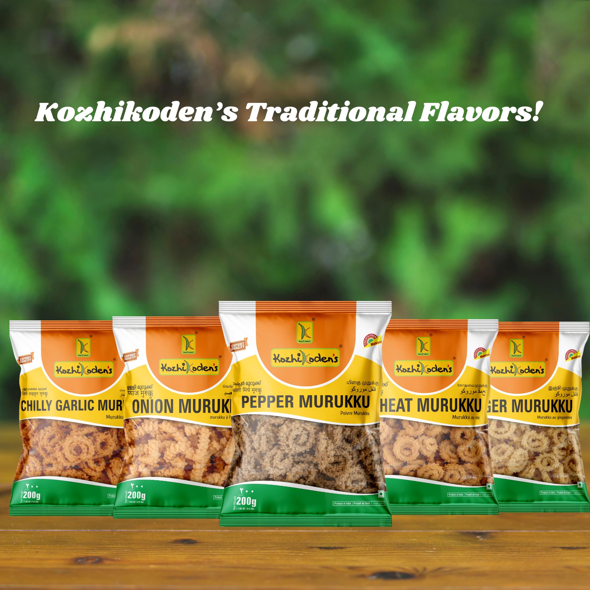 Kozhikoden's Chili Garlic Murukku Chakli, 400g (2x200g) | Crispy Spicy South Indian Snack | Crunchy Tea-Time Treat - Image 7 thumbnail
