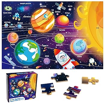 Amazon | SYNARRY 100ピースパズル 子供用 宇宙パズル 4~8歳の