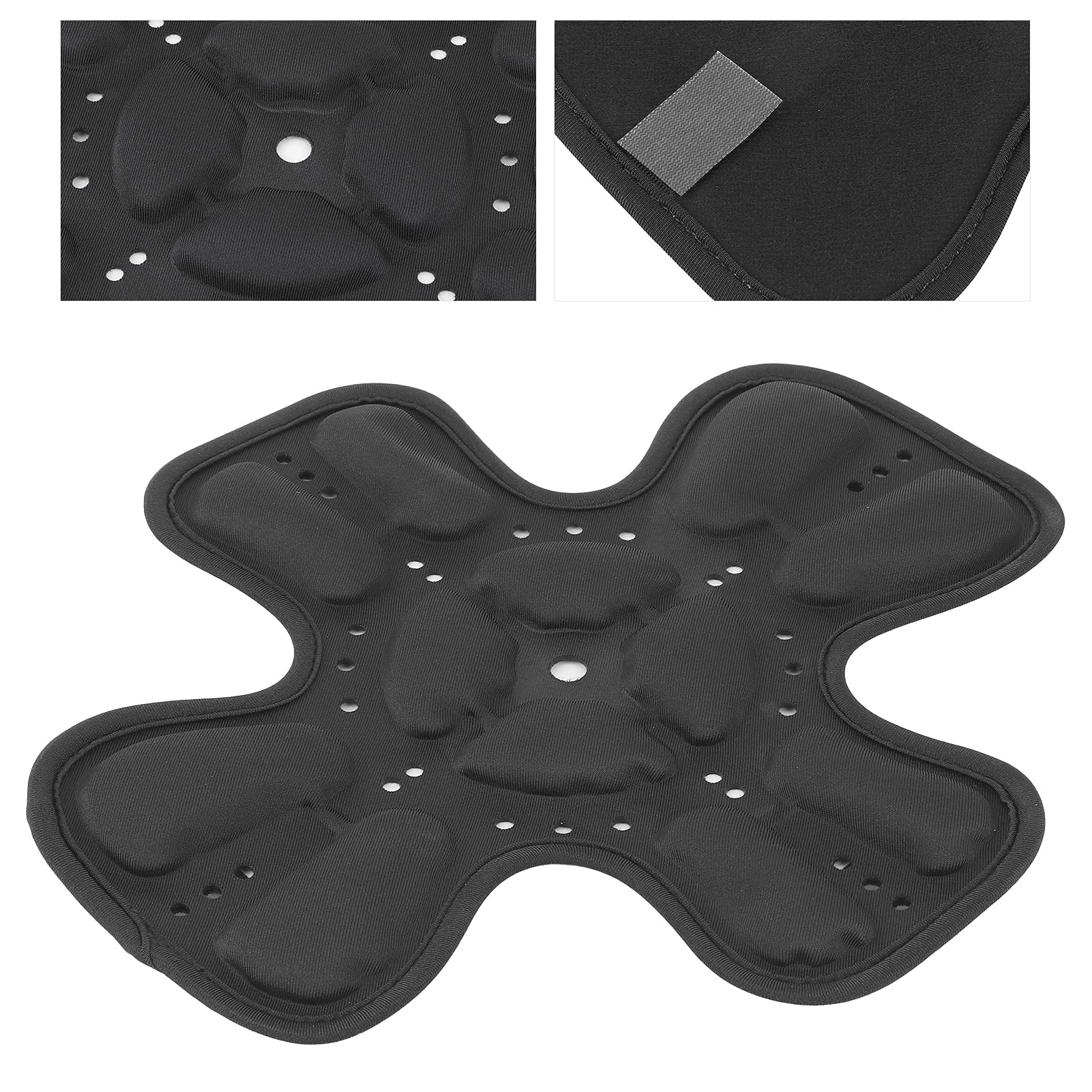 Imbottitura Universale per Casco, Protezione Testa 360°, Assorbimento Urti, Tasca Aria 3D, Nero, Adatta a Tutti i Caschi, Motociclismo