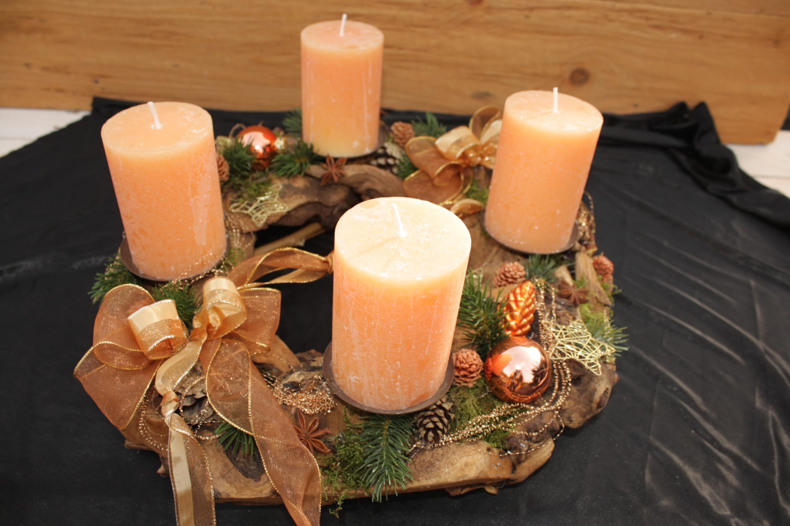 Adventskranz Orange D40cm haltbar