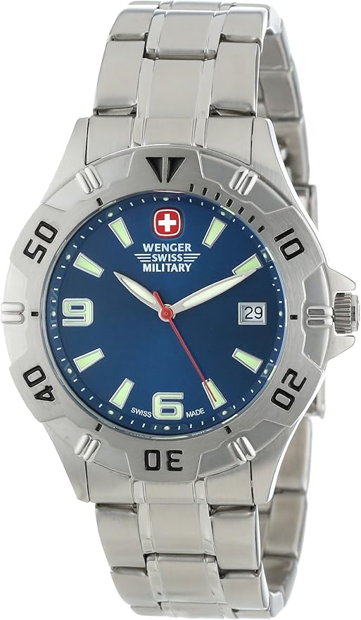 Wenger Swiss Military 72948 Brigade Militar Relógio Masculino de Aço  Inoxidável : Amazon.com.br: Esporte
