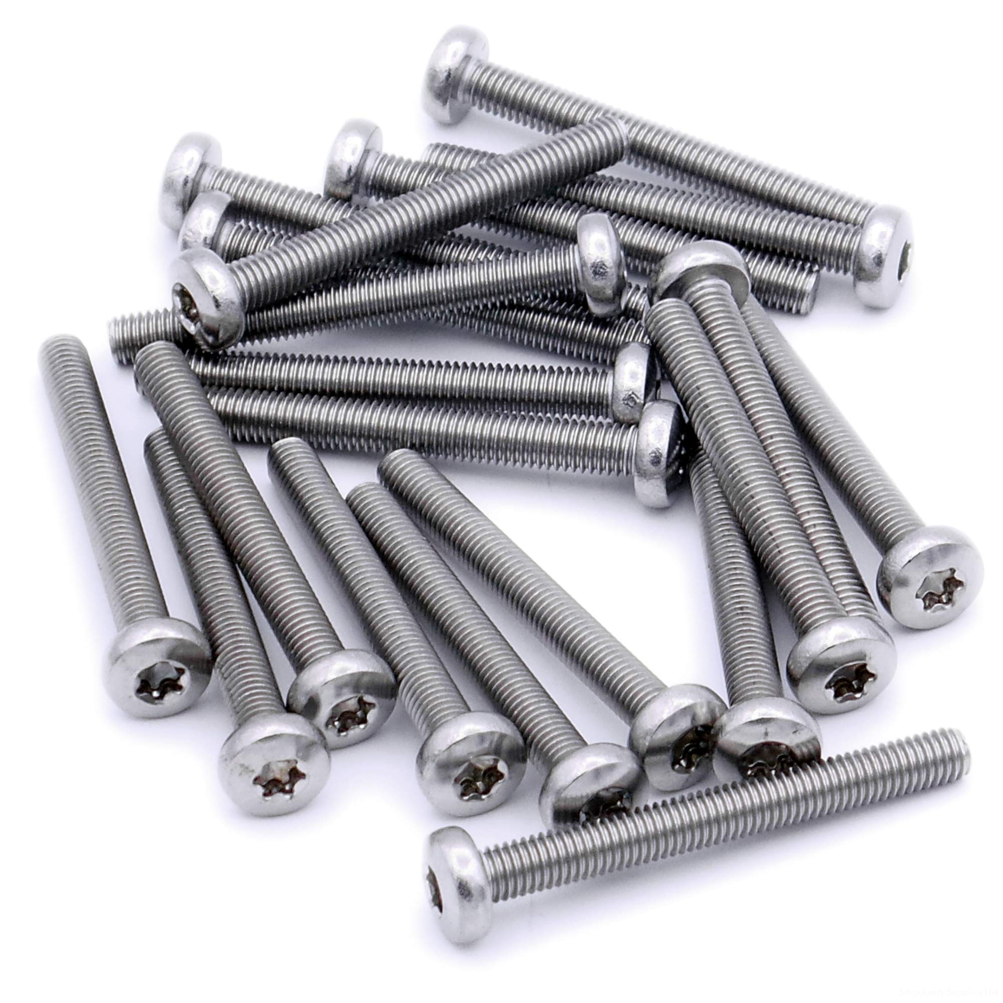 Singularity Supplies M2.5 (2.5Mm X 25Mm) Tx Pan Machine Screw (Bolt) - Stainless Steel (A2) (Pack Of 20)