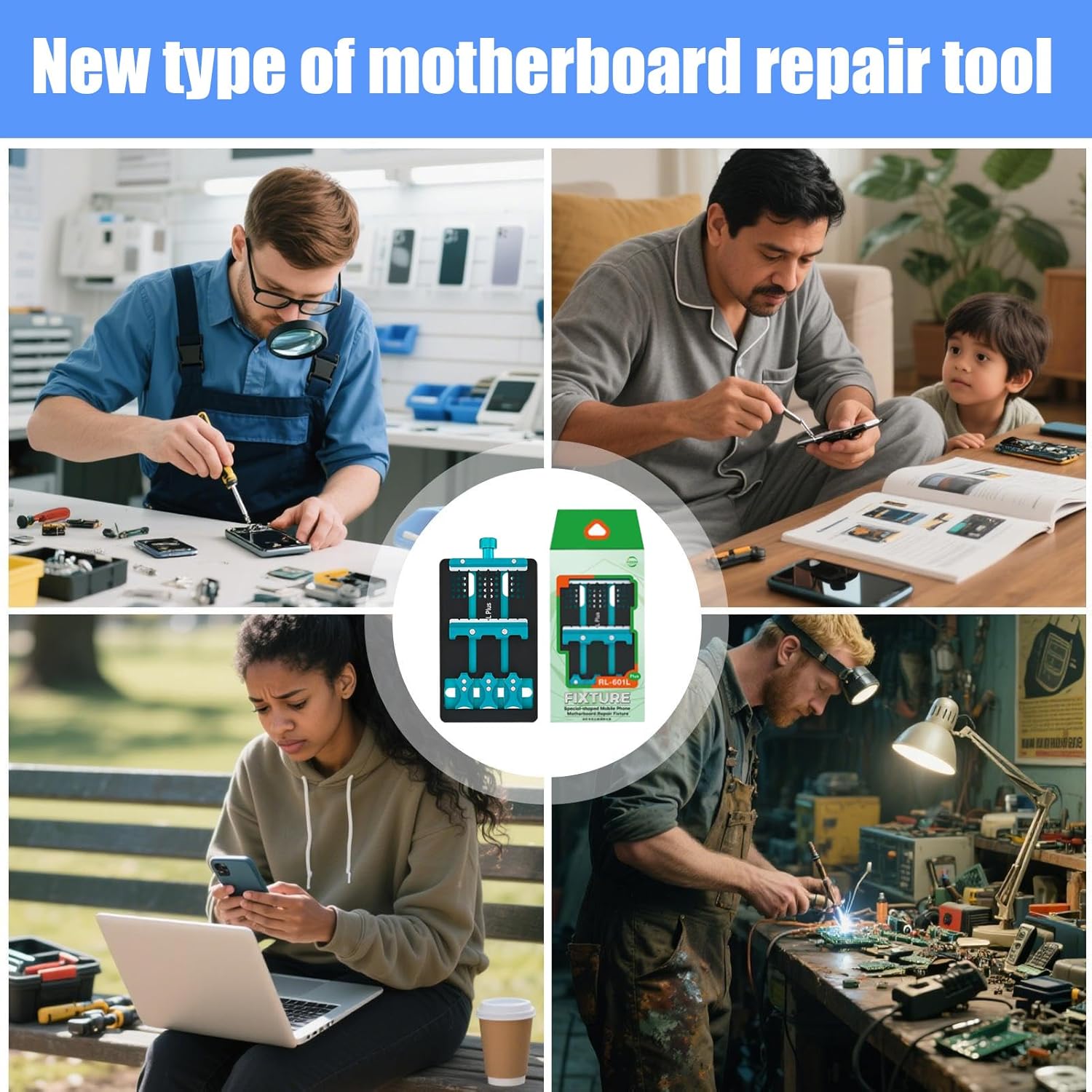 Phone Repair Fixture, Adjustable Flexible Smartphone Equipment, Soldering Support for Phone Motherboard Repair, Durable Electronics Tool for Shop Workshop Home, Living Room Use, Ideal for Women