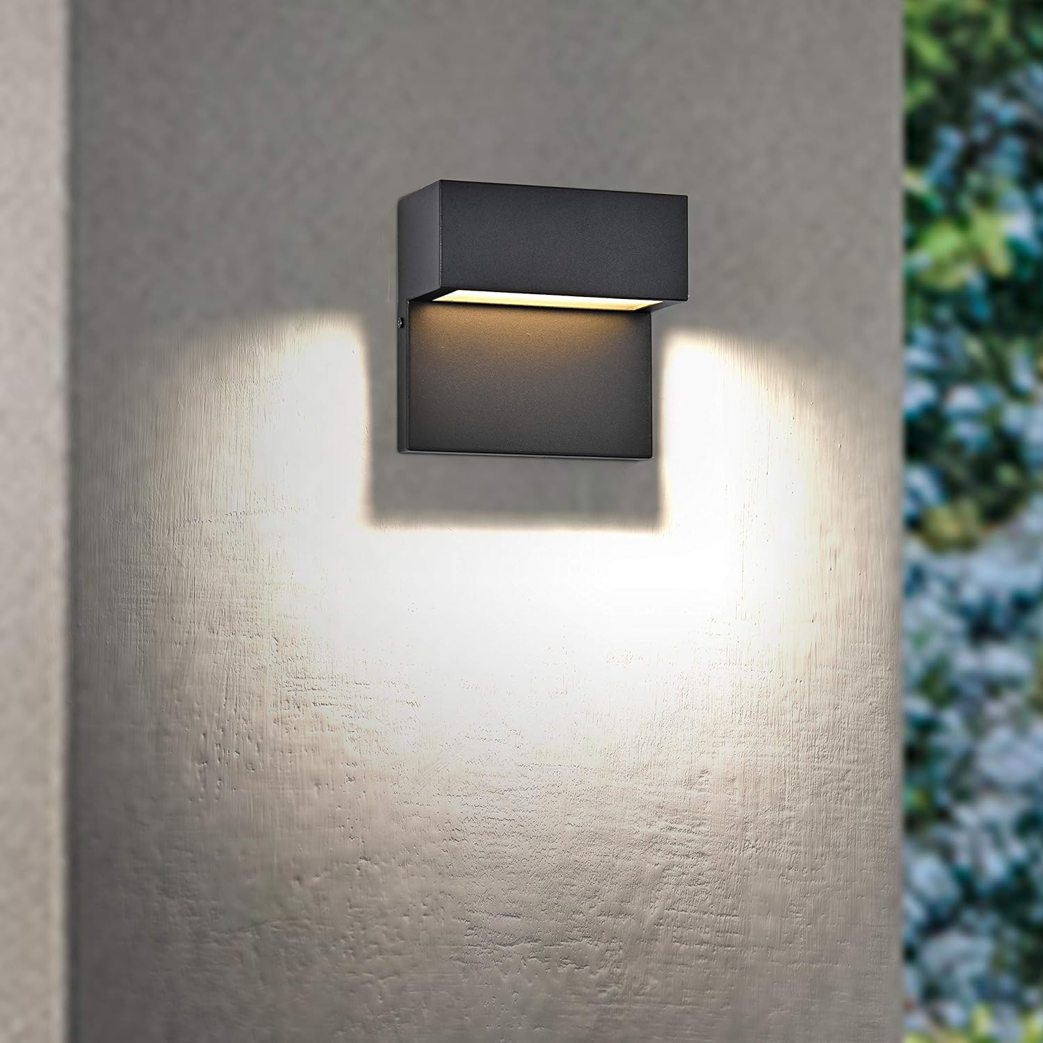Top Brands MICSIU LED Aluminum Wall Mount Light Outdoor Indoor Wall Sconce,fixtures Outdoor Wall Light,ADA Compliant. UL Listed. Textured Black
