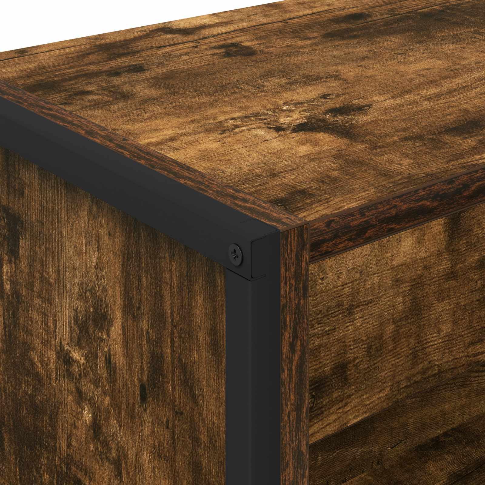 Raucharbe Regał na książki 60 x 30 x 155 cm, przemysłowy regał stojący z materiału drewnopochodnego z 3 półkami, stabilny do salonu, biura, sypialni