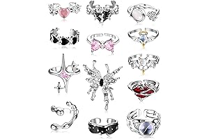 13 PCS Y2K Rings For Women Gothic Accessories Jewelry Ring Set
