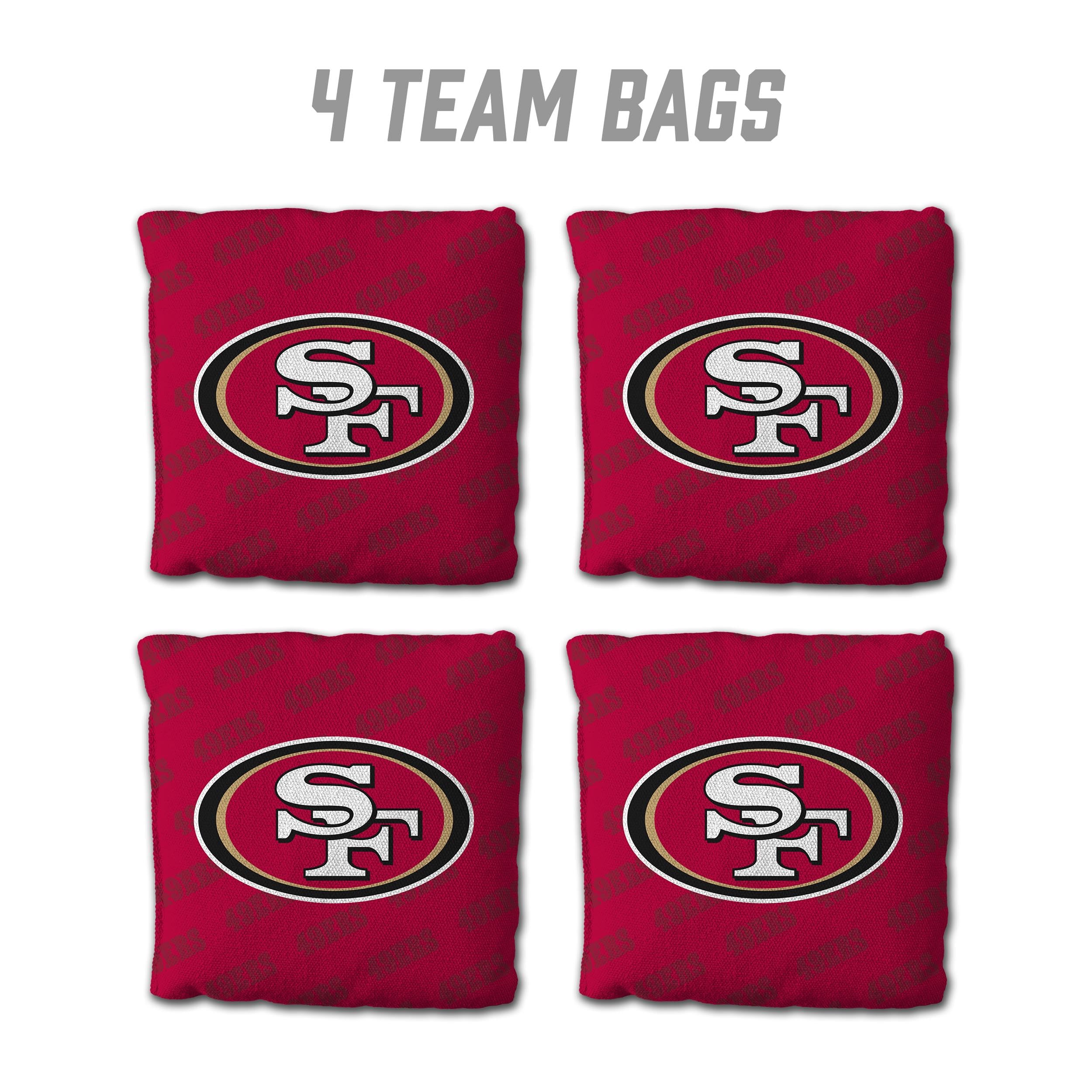 YouTheFan Offiziell Lizenziertes NFL Set mit 4 Cornhole Bags – Allwetterverordnung 15,2 x 15,2 cm Größe – entworfen in den USA
