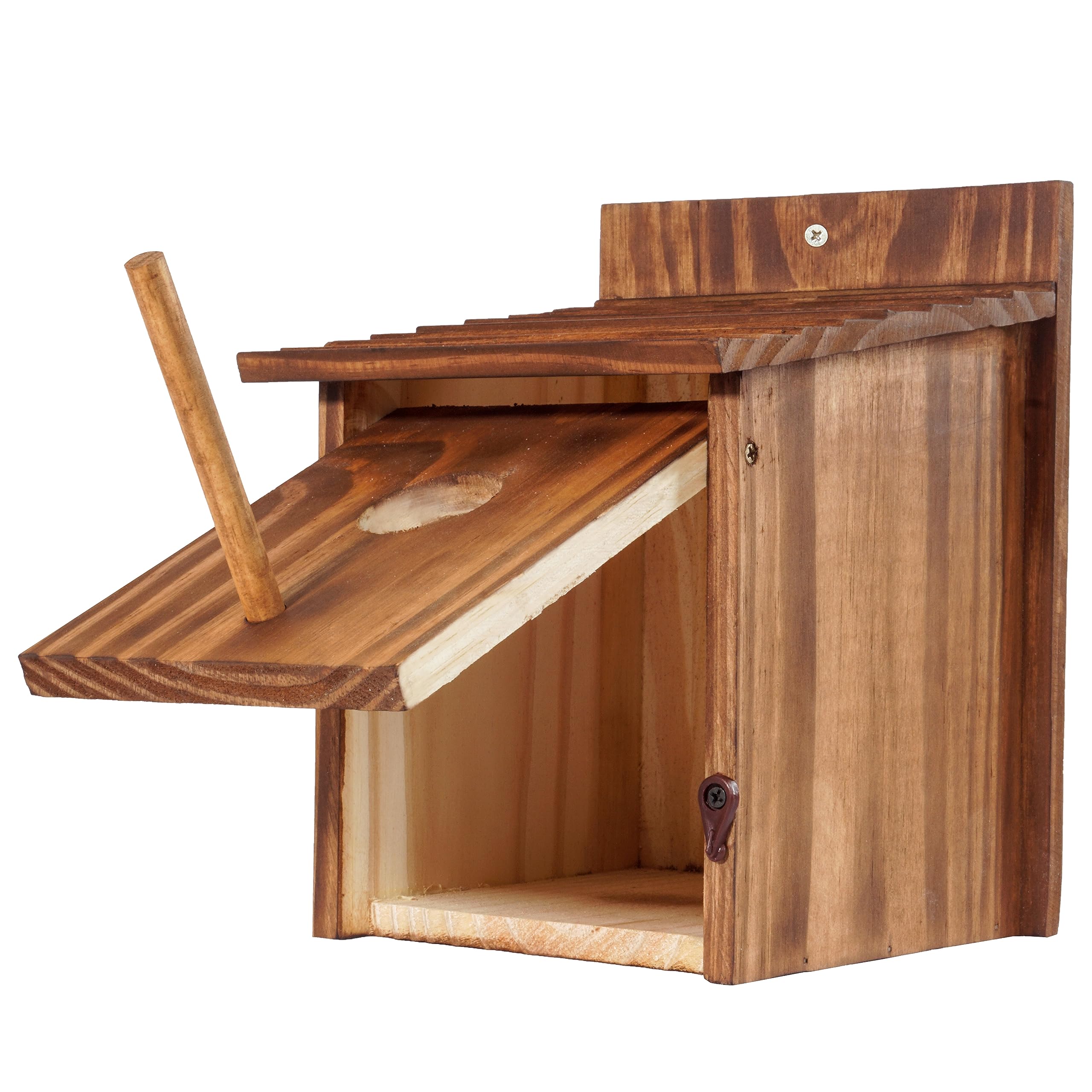 Set of 2 MIXUMON Bird Houses for Outside, Outdoor 2 Bird House Room for 2 Bird Families Bluebird Finch Cardinals Hanging Birdhouse for Garden