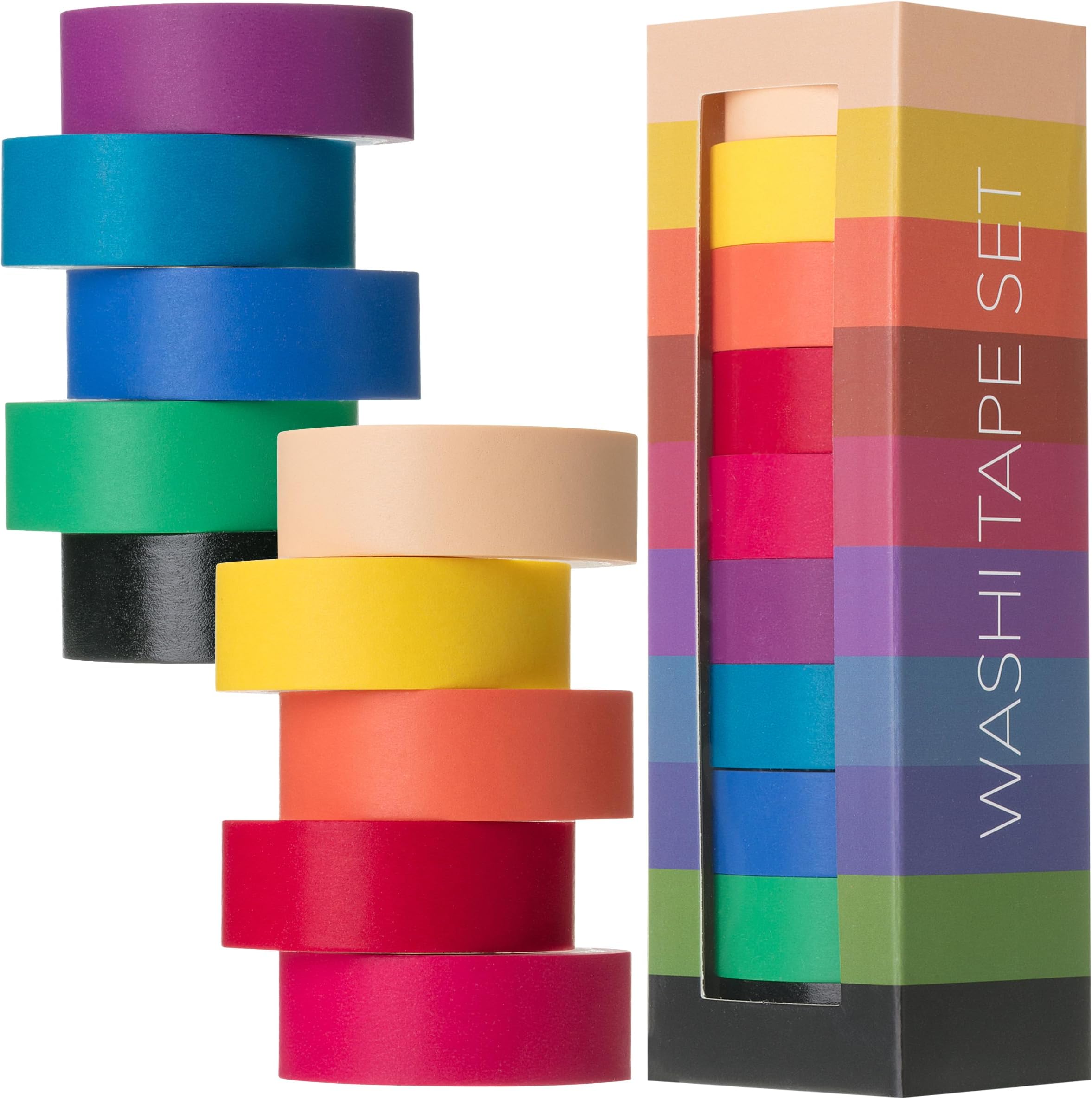 Mr. Pen Washi Tape Set, 10 Pack - Decorative Washi Tapes for Journaling & Crafting