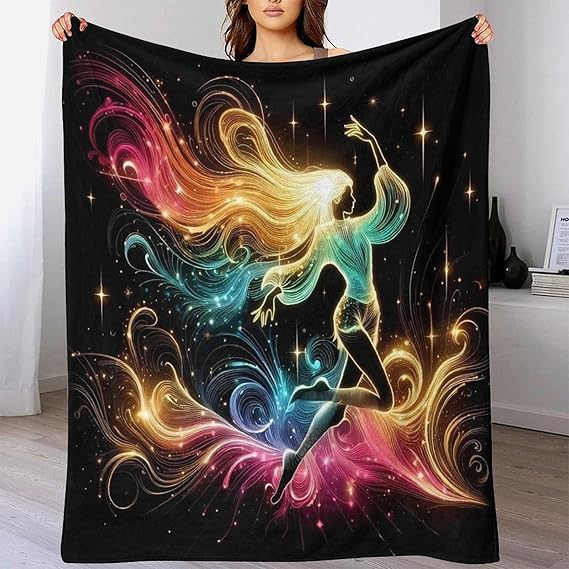 Dance Blankets 3D Print Dance Motifs Flannel Fluffy Warm Bed Blankets