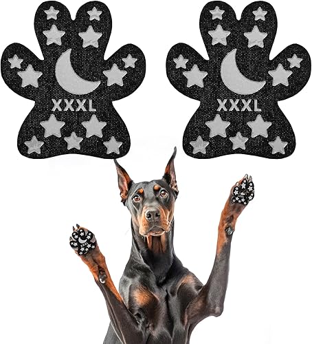 Miniatura 14 de BEAUTYZOO Protector de patas de perro antideslizante, almohadillas para patas de perros para tracción en suelos de madera dura, calcomanías
