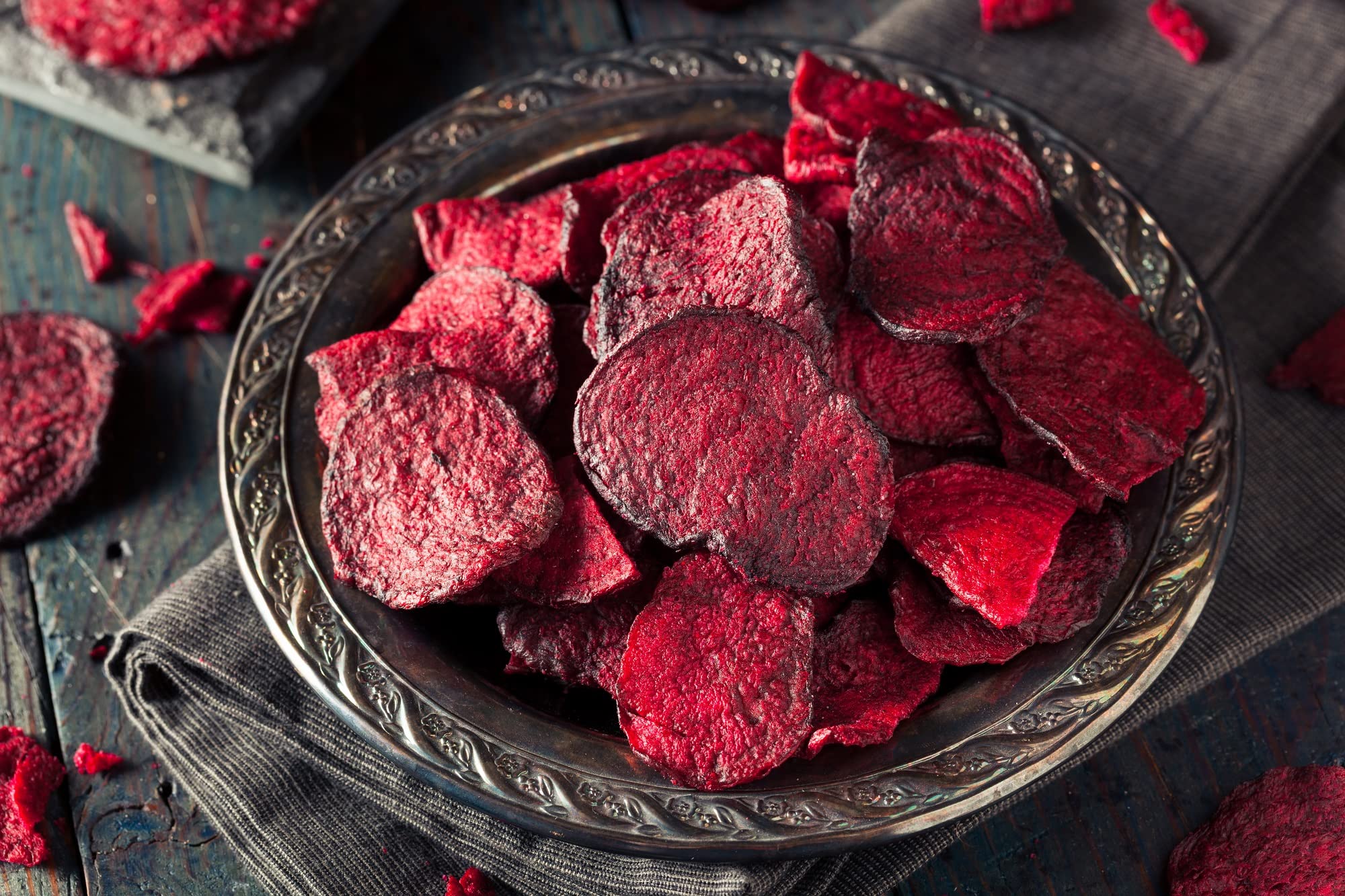 Mynatura Bio Rote Beete Chips I Rein pflanzlich I Salat I Snack I Kochen I Vegan I Im Beutel (3x 200g)