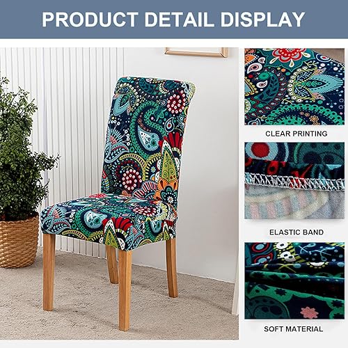 Vista 137 de Eco-Ancheng Funda para silla de comedor, funda extraíble para protección de banco, asiento y silla, sala de estar y cocina A1