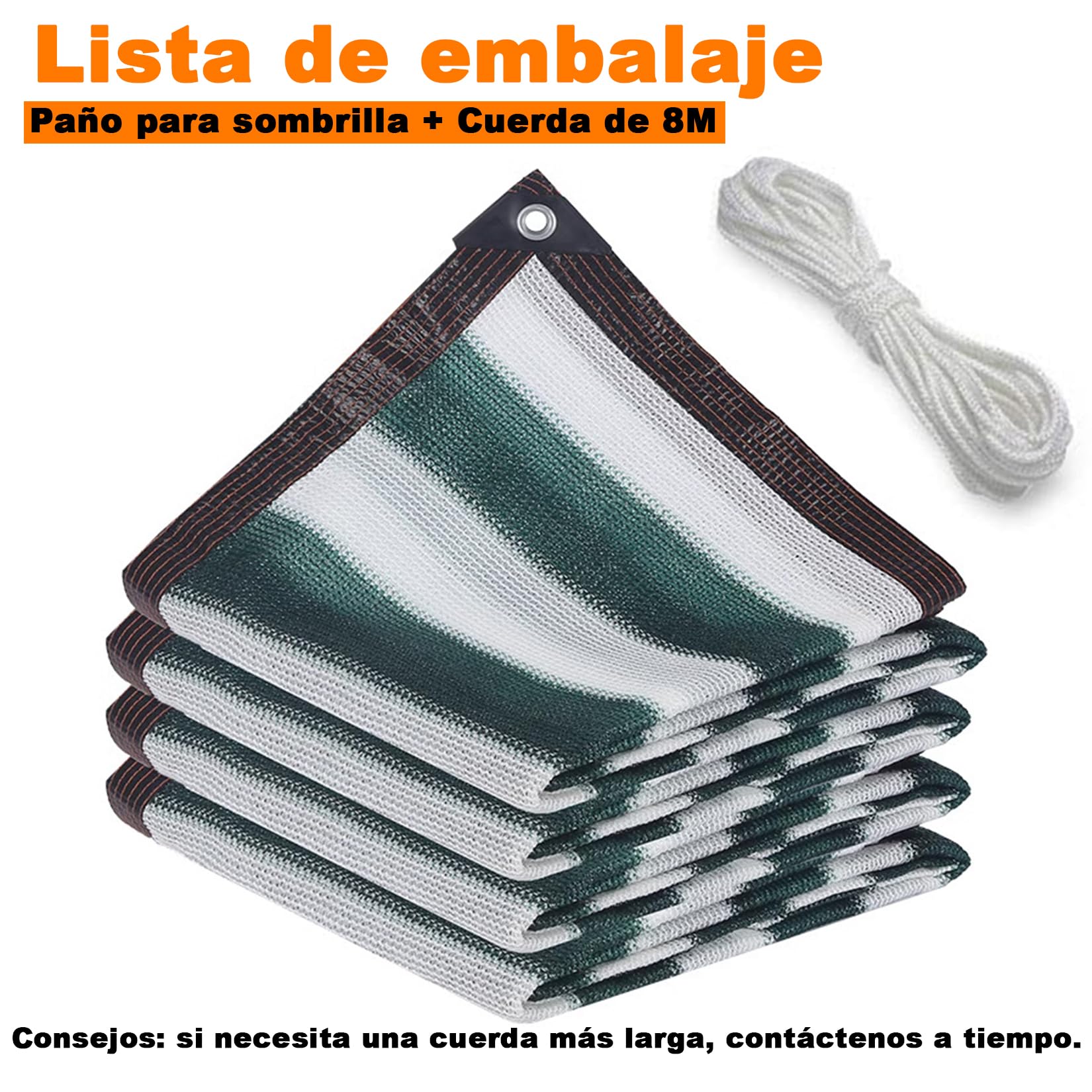 Mallas de Sombreo 1x4m, Material Hdpe Resistente Al Calor - Toldo Exterior - Malla de Sombra para Exteriores, Jardín, Patio, Patio, Fiesta, Rayas Verde Oscuro