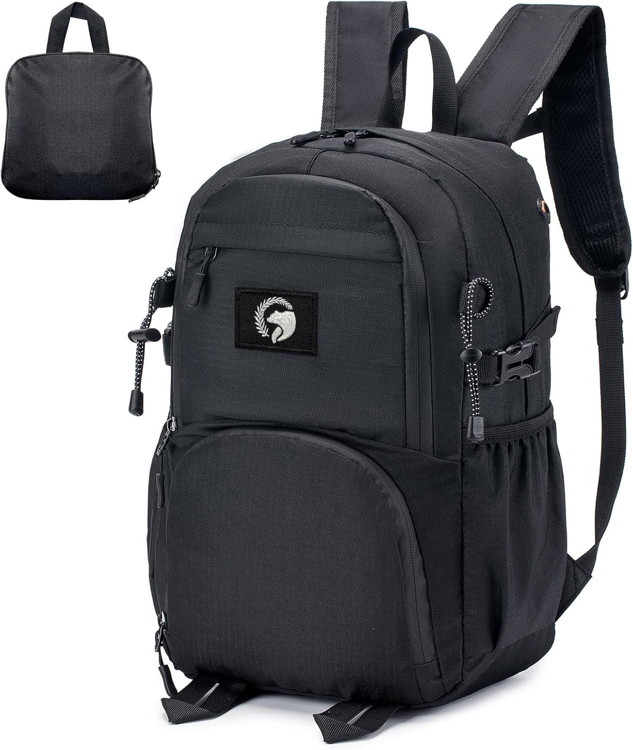 BKAZV Bagage Cabine 40x30x20 Wizzair, Portable Sac Cabine Avion 40x30x20 Sac à Dos Voyage Sac à Dos Imperméable Sac à Dos Militaire Sac De Voyage Cabine Avion Sac à Dos Décontracté, Noir