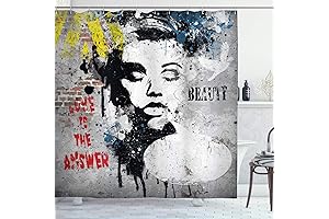 Graffiti Shower Curtain: A Splash of Urban Chic for Your Bathroom