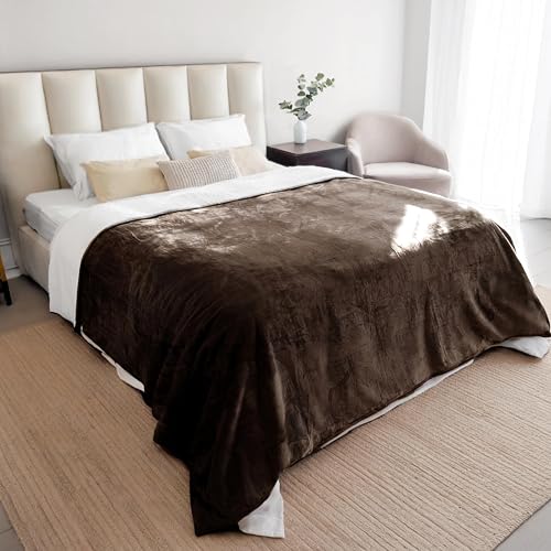 Dreamzie - Manta Impermeable Perro y Gato Suave - 152x203 cm - Marrón