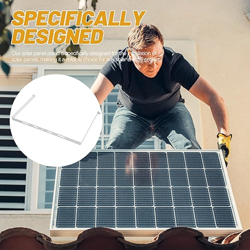 Miniatura 6 de Yardwe Soporte de panel solar Fijación Montaje en panel solar Soporte de paneles solares Soporte de panel solar Soporte de soporte de panel solar