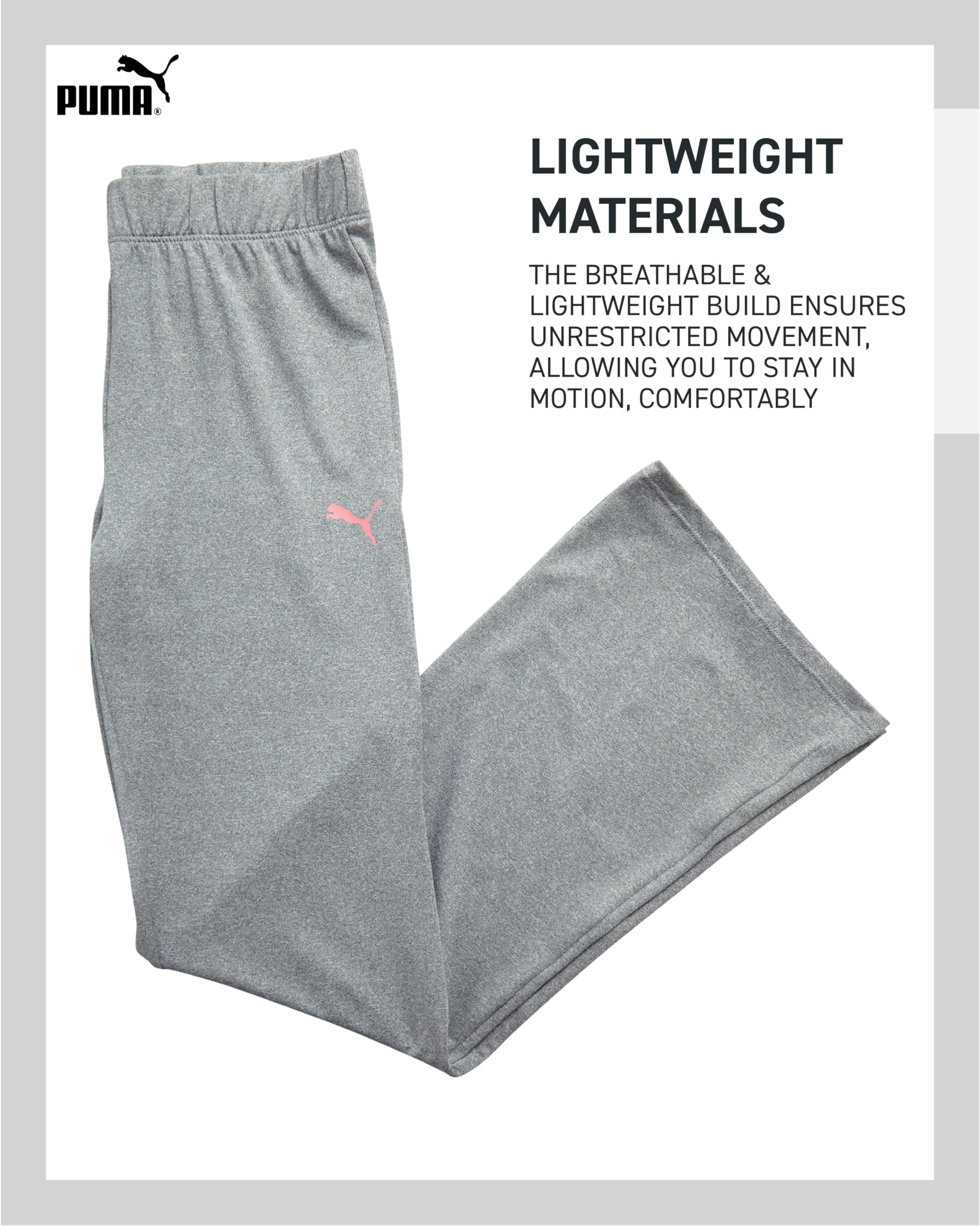PUMA Aktives Mädchen-Legging-Set – 3-teiliges athletisches T-Shirt, Reißverschluss, Fleece-Hoodie, Sweatshirt und Leggings für Mädchen (7–14)