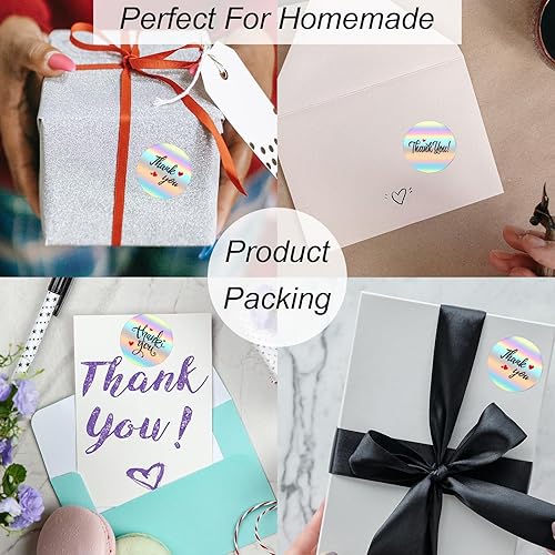 Miniatura 4 de Starboling - Calcomanías de agradecimiento, 500 unidades de 1.5 pulgadas con leyenda "Thank You for Supporting My Small Business", para suministros