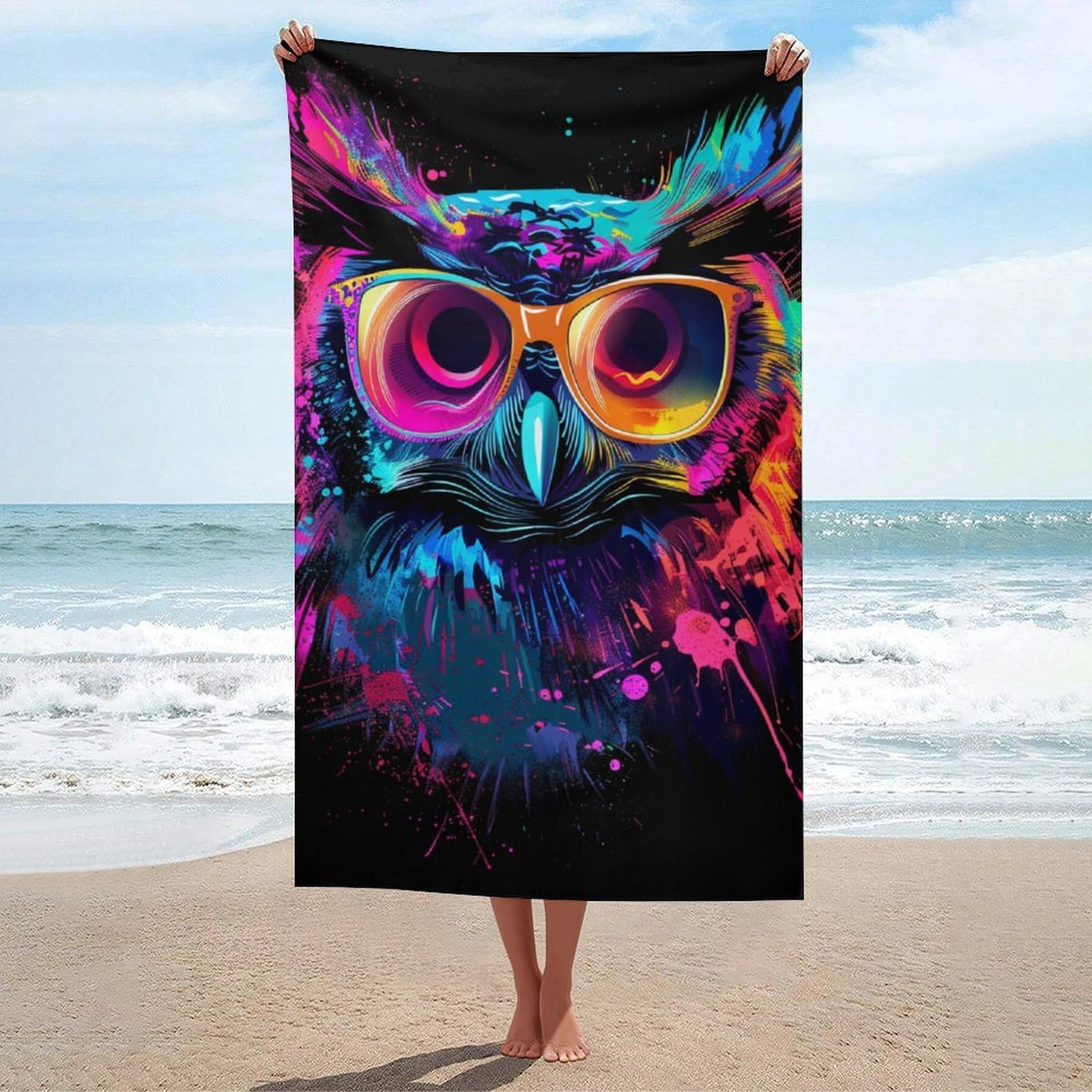 Serviette de plage anti odeur grand drap absorbant pour natation et cardio 130x80