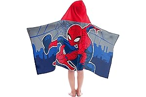 Jay Franco Marvel Spiderman Hooded Bath Towel for Boys Ages 4-8
