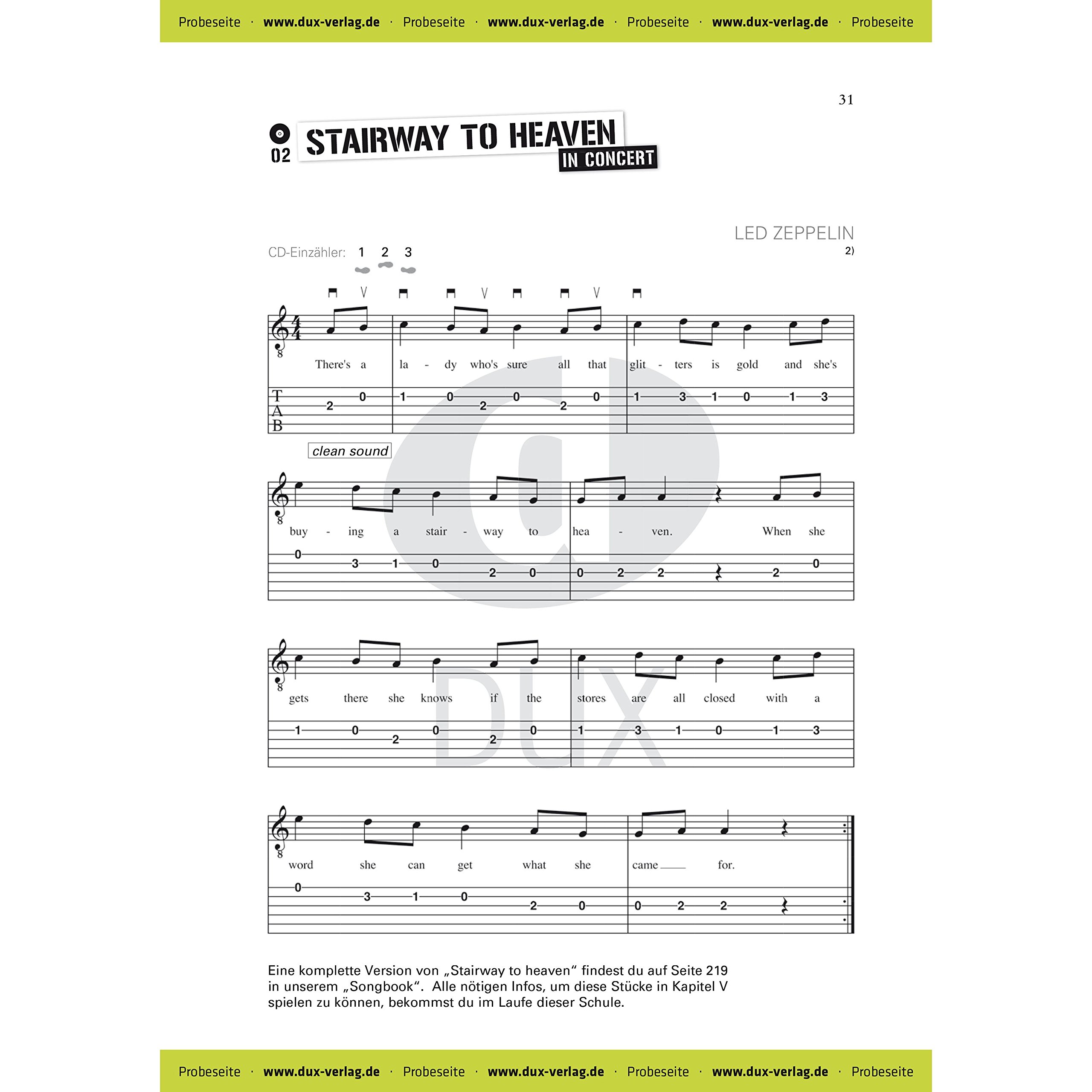 Schule für E-Gitarre: Mit den größten Hits der Rockgeschichte Gitarre lernen