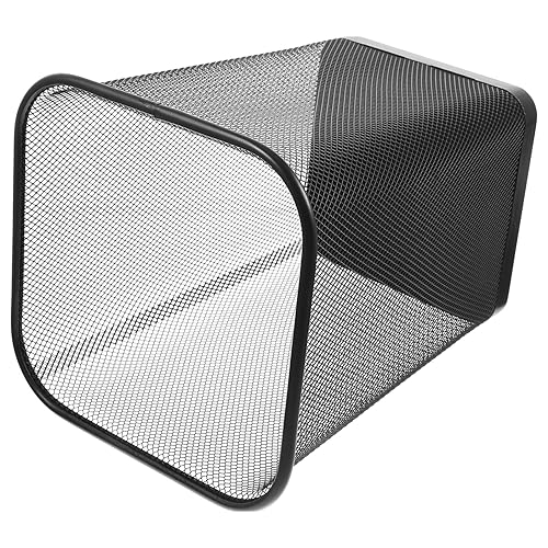 Miniatura 1 de NAMOARLY Cubo de basura de alambre negro, papelera de acero inoxidable, papelera de cocina, papelera de escritorio, papelera de baño, papelera de
